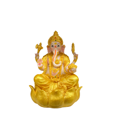 Ganesha lotus doré